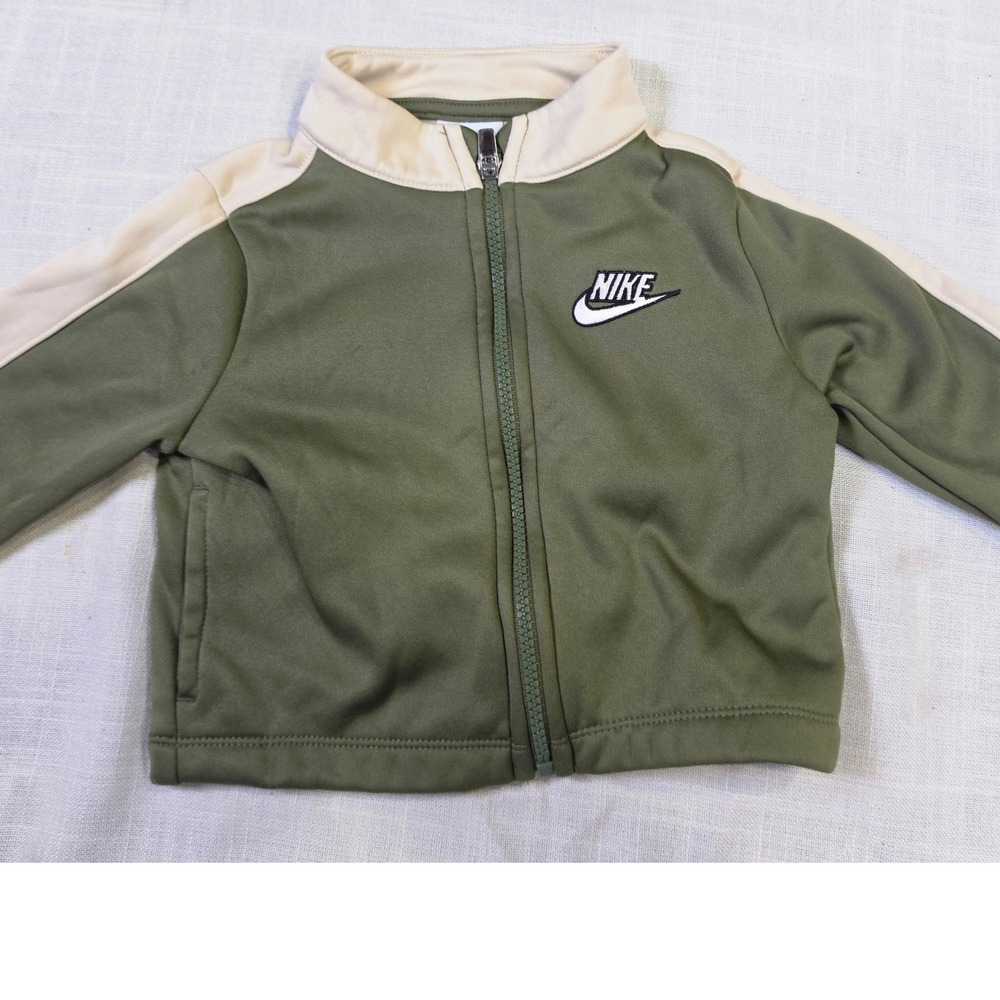 Nike Toddler Track Jacket Olive Green & Winnie the Pooh Raglan Shirt Khaki Pants